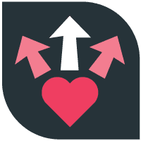 Lead with passion icon