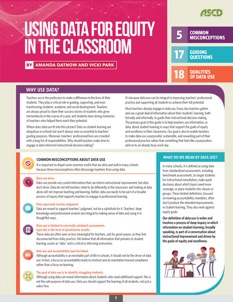 Book banner image for Using Data for Equity in the Classroom