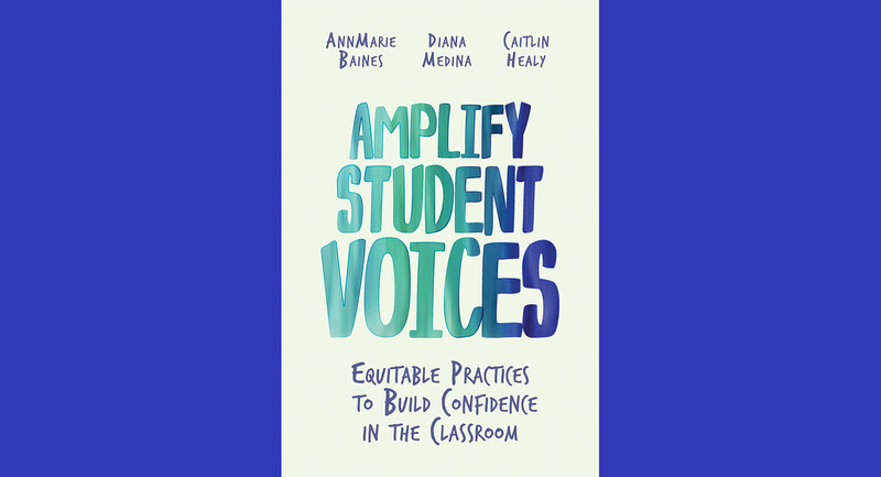 Photo of book cover "Amplify Student Voices"